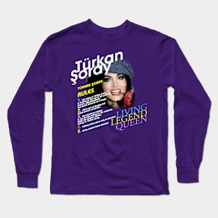 Turkan Soray Turkish living legend queen actress Long Sleeve T-Shirt